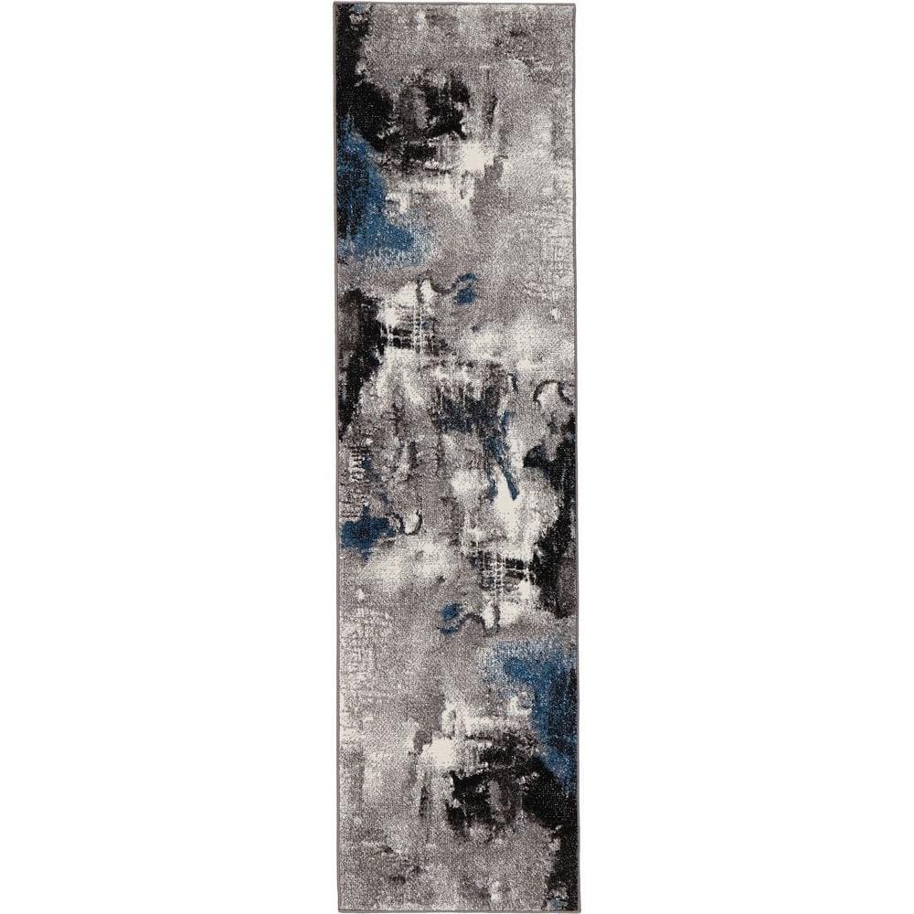 Journey Gray 3 ft. x 7 ft. Runner Rug