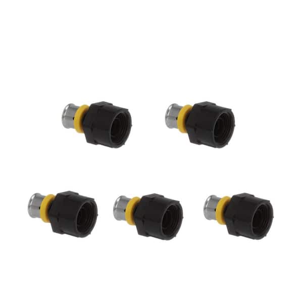 Viega PureFlow 1/2 in. x 1/2 in. Press Polymer Closet Adapter (5-pack)