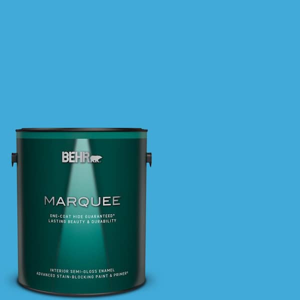 BEHR MARQUEE 1 gal. #550B-5 Windjammer Semi-Gloss Enamel Interior Paint & Primer