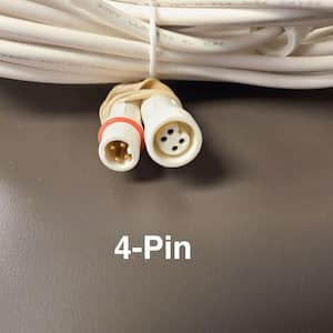 20 ft. Extension Cord 4-Pin Compatible with Canless Recessed Lights with Night Light Feature
