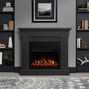 Crawford Slimline 47 in. Freestanding Electric Fireplace in Gray