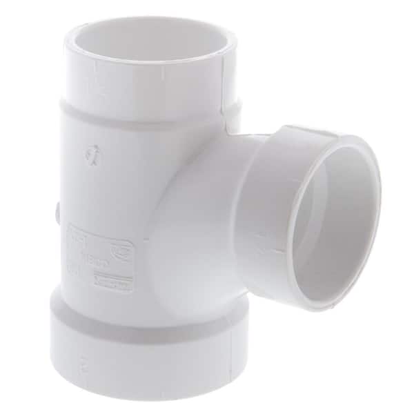 Pvc Ty NIBCO 2 in. x 1-1/2 in. x 1-1/2 in. PVC All Hub Sanitary Tee ...