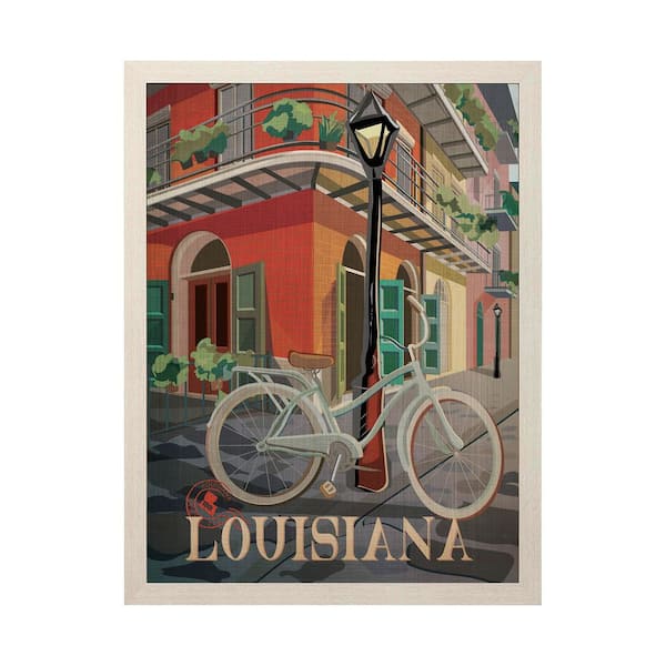 Louisiana Go Series Brown Framed Wall Art 43 in. x 33 in.