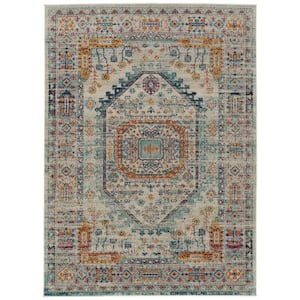 Zuma Beach Collection Multi 2 ft. x 3 ft. Rectangle Indoor/Outdoor Area Rug