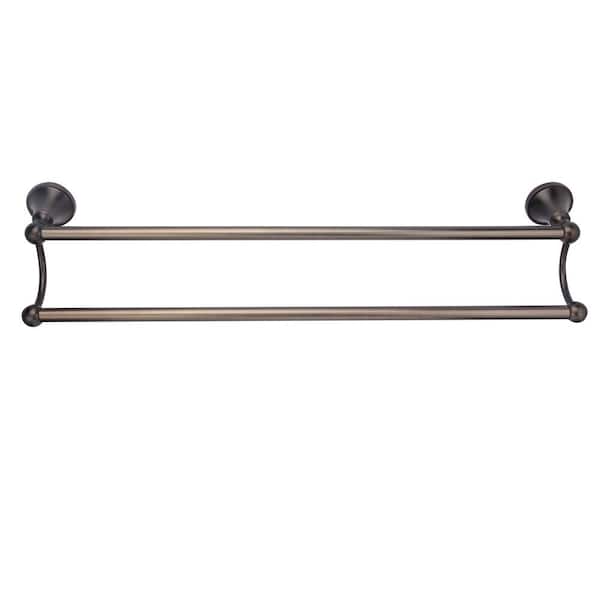 Barclay Products Gleason 24 in. Wall Mount Double Towel Bar in Oil Rubbed Bronze