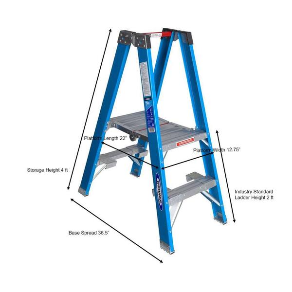 Werner Fiberglass Step Ladder Safety Labels Kit - 250LB 10 pack 
