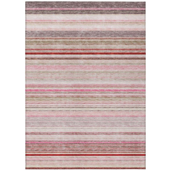 Chantille Machine Washable Indoor/Outdoor Abstract ACN979 Pink 8 ft. x 10 ft. Area Rug
