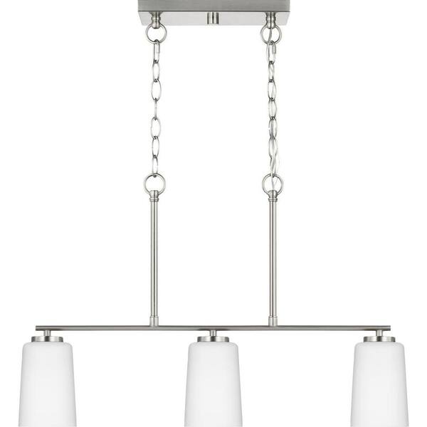 Progress Lighting Adley 3-Light Satin Transitional Chandelier