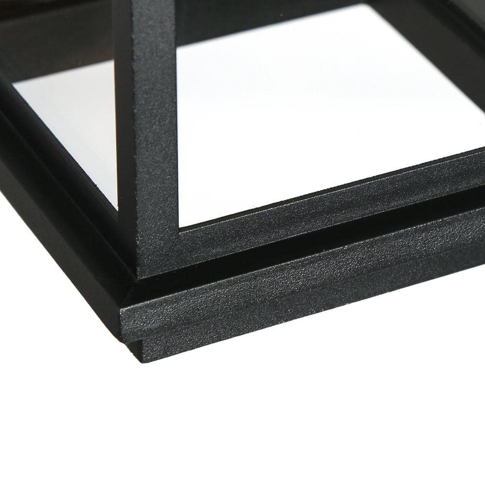 Matte Black Glass Mini Outdoor Pendant Light