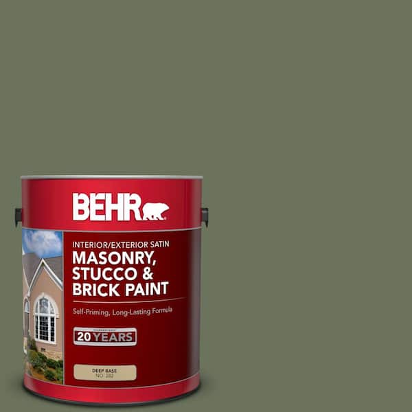 BEHR 1 gal. #MS-54 Frontier Trail Satin Interior/Exterior Masonry, Stucco and Brick Paint