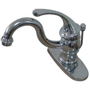 Georgian Single Hole Single-Handle Bathroom Faucet in Chrome