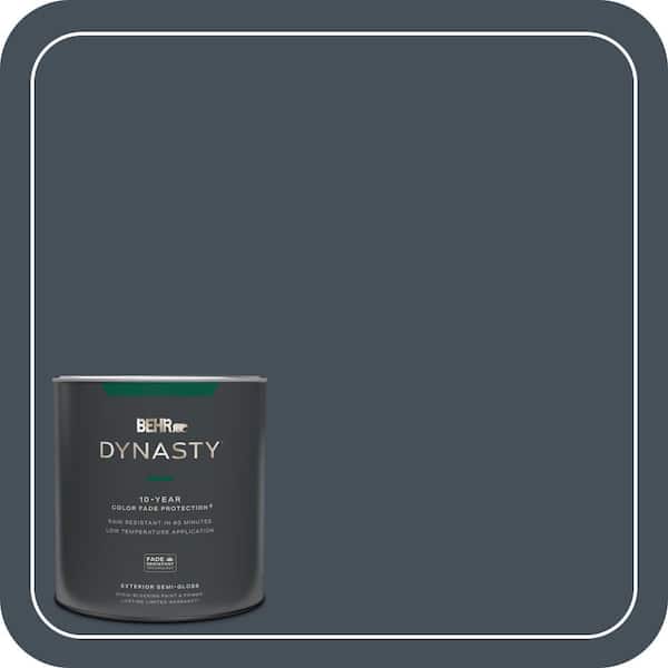 BEHR DYNASTY 1 qt. #PPF-48 Evening Storm Semi-Gloss Exterior Stain-Blocking Paint & Primer