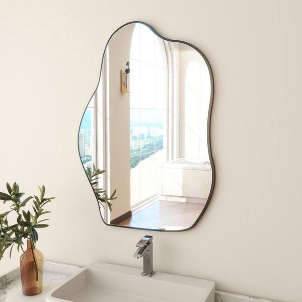 Irregular Design Wall Mirror Aesthetic Bathroom Hanging Hallway