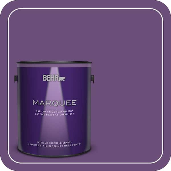 BEHR MARQUEE 1 gal. #660B-7 Exotic Purple Eggshell Enamel Interior Paint & Primer