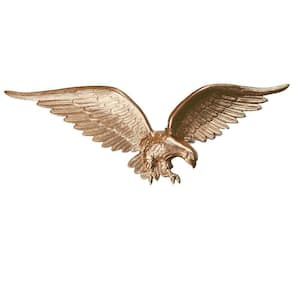 24 in. Gold Bronze Wall Eagle