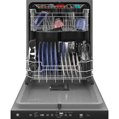 24 in. White Top Control Built-In Tall Tub Dishwasher with Steam Cleaning and 50 dBA