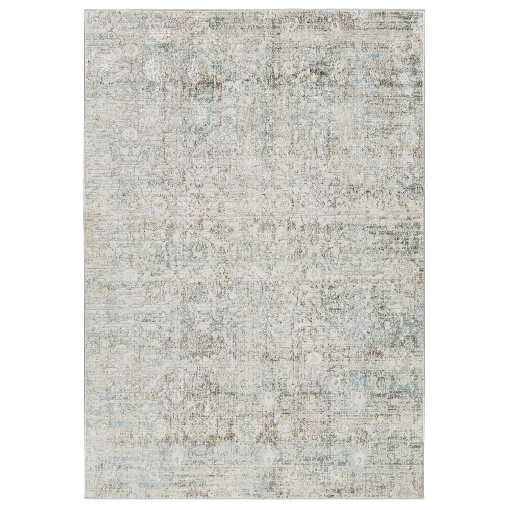 Melo 10' x 14' Gray Trellis Synthetic Area Rug