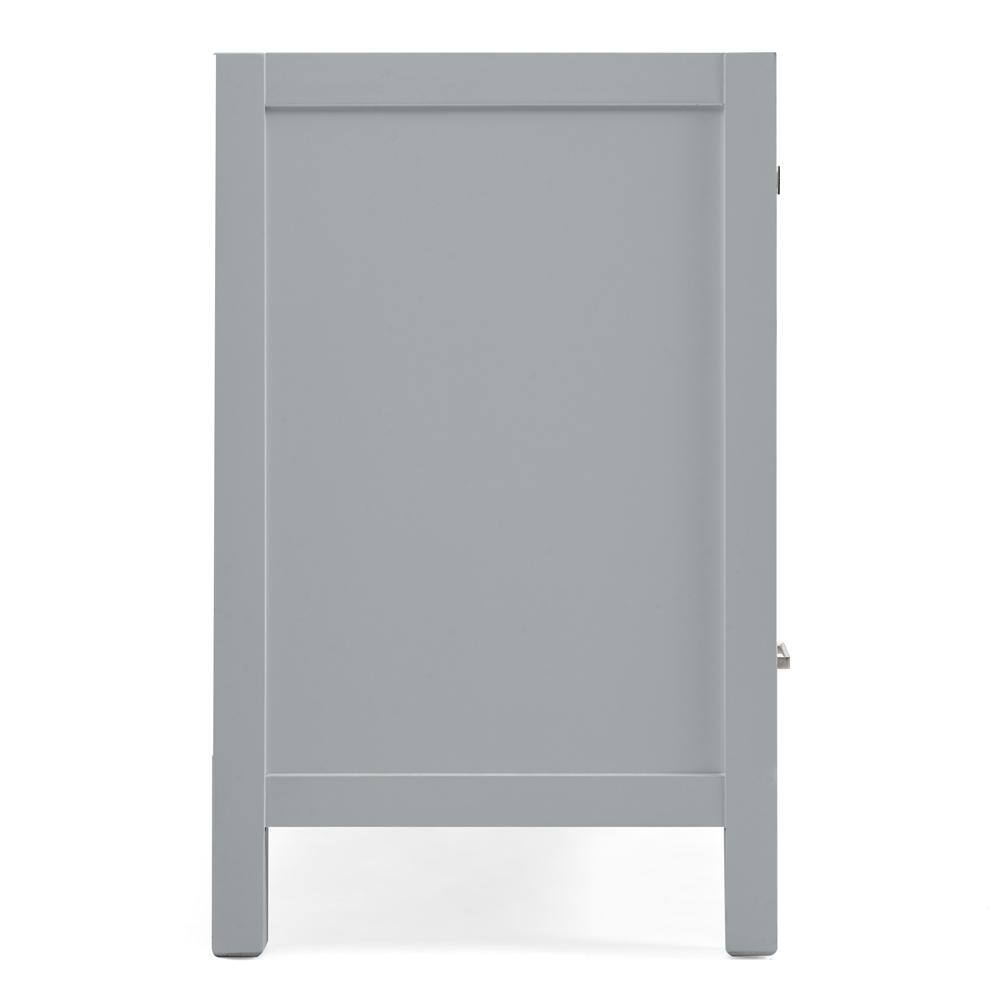 Cambridge 60" Gray Double Freestanding Vanity Cabinet