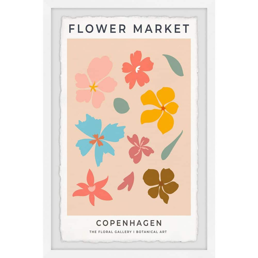 flower market prints framed