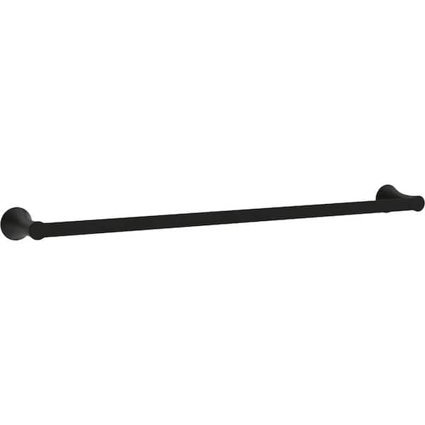 Delta Greydon 24 in. Wall Mounted Towel Bar Bath Hardware Accessory in Matte Black