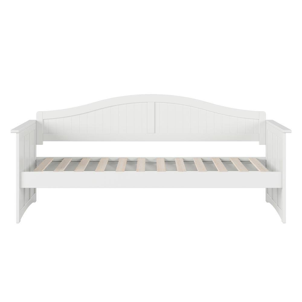 Nantucket White Twin Wood Daybed Frame with Slats