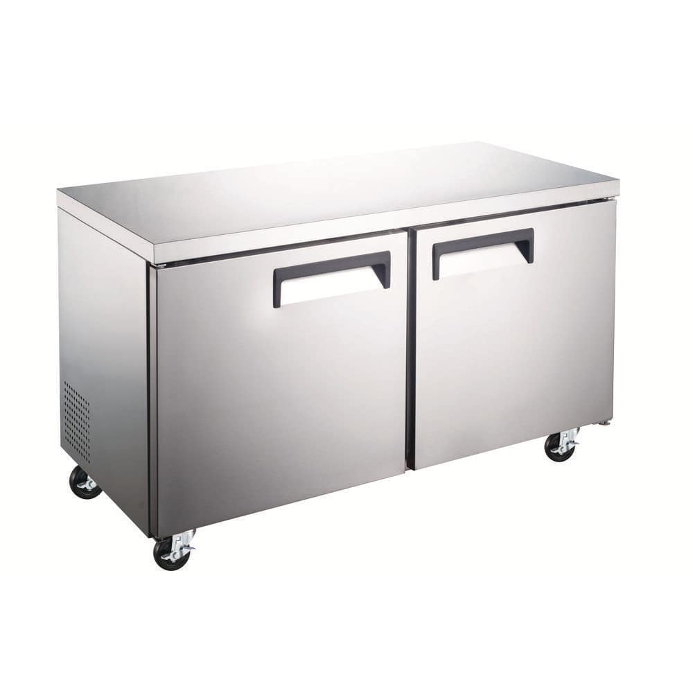 48 in. W. 12 cu. ft. NSF Commercial Auto Defrost Upright Undercounter Freezer in Stainless Steel price history on PriceWatchPro