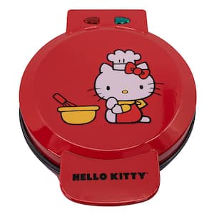 Hello Kitty 900W Red American Waffle Maker