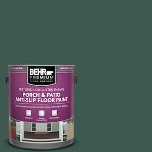 1 gal. #PFC-45 Patio Green Textured Low-Lustre Enamel Interior/Exterior Porch and Patio Anti-Slip Floor Paint