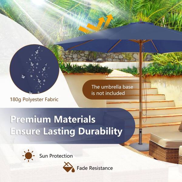 10x10 patio umbrella GRANDPATIO Duo Sidepost Aluminum Cantilever Patio Outdoor Umbrella