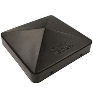 5 in. x 5 in. Black Eazy-Cap Patented Pyramid Post Cap (72-Pack)