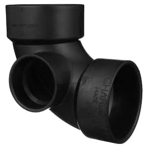 3 in. x 3 in. x 2 in. ABS DWV 90-Degree Side Inlet Fitting