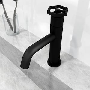 Ruxton Single Handle Single-Hole Bathroom Faucet in Matte Black