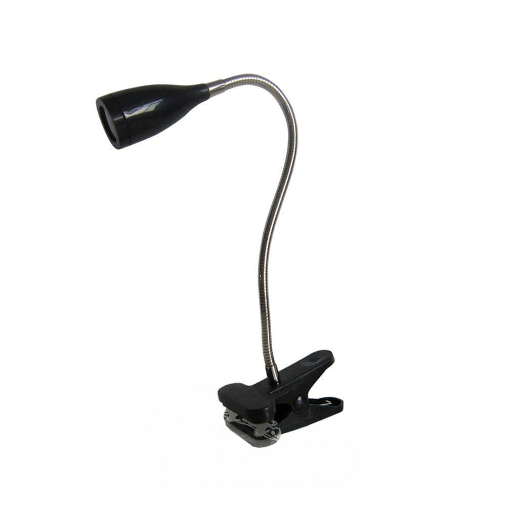 Civiel beet draaipunt LimeLights 17.70 in. Black Flexible Gooseneck LED Clip Light Desk Lamp  LD2005-BLK - The Home Depot