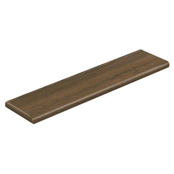 Cap A Tread Cotton Valley Oak/Holland Oak 94 in. L x 12-1/8 in. D x 1-11/16 in. H Laminate Left Return to Cover Stairs 1 in. Thick