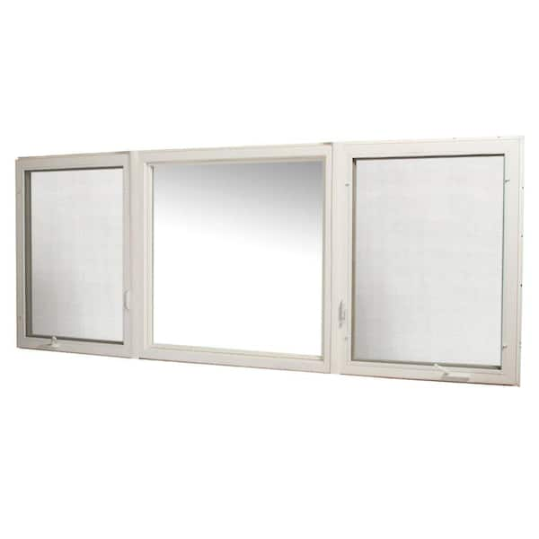 TAFCO WINDOWS 119 In. X 48 In. Vinyl Casement Window With Screen ...