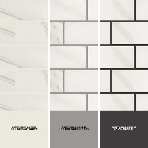 Daltile Selwyn Bianco Calacatta Brick Joint 12 in. x 12 in