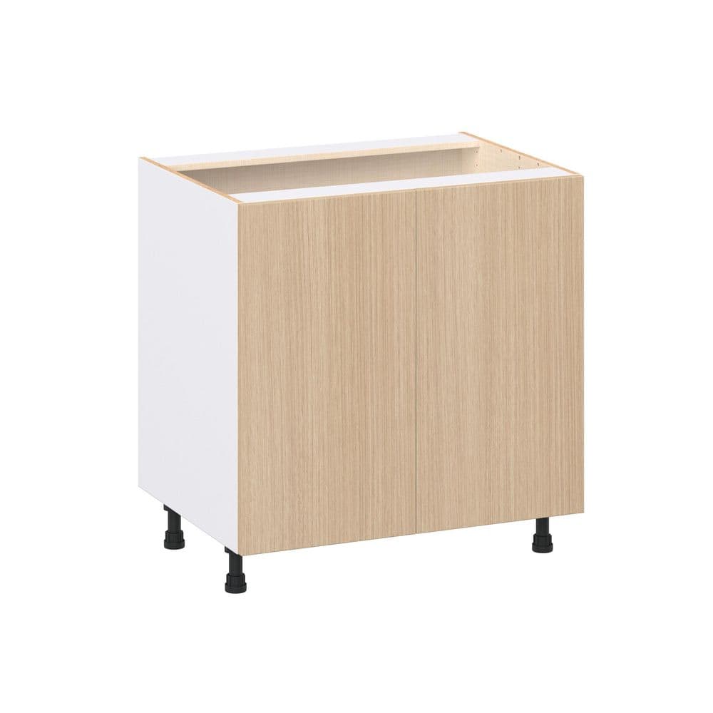 Timberline 33 in. W x 24.5 in. D x 34.5 in. H Assembled Shaker Full Height Door Base Kitchen Cabinet in Mojavi Oak price history on PriceWatchPro