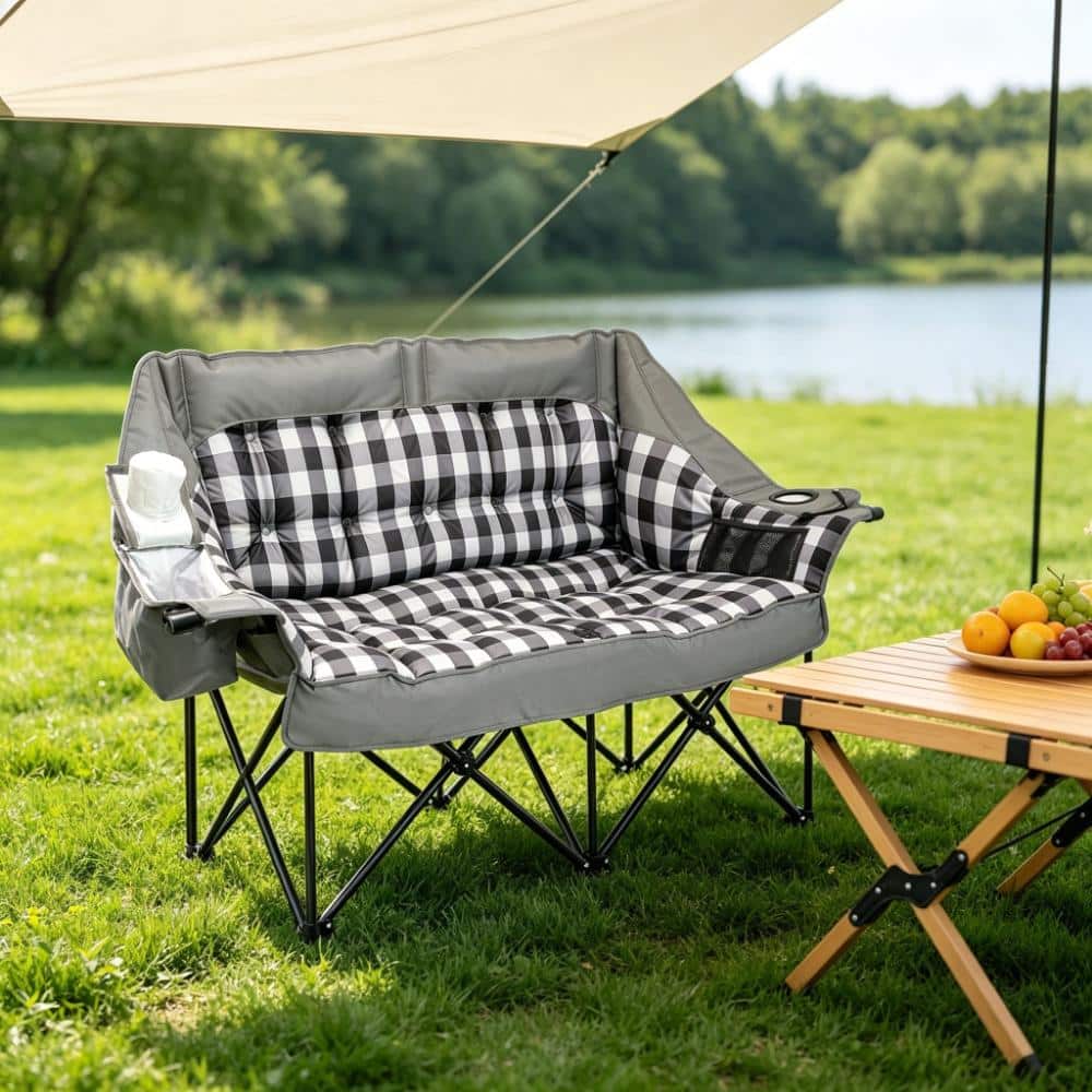 SEEUTEK Double Camping Chair 800 lbs, 59 in Oversized Loveseat