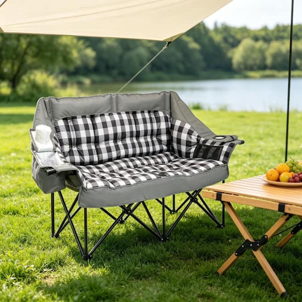 SEEUTEK Double Camping Chair 800 lbs, 59 in Oversized Loveseat