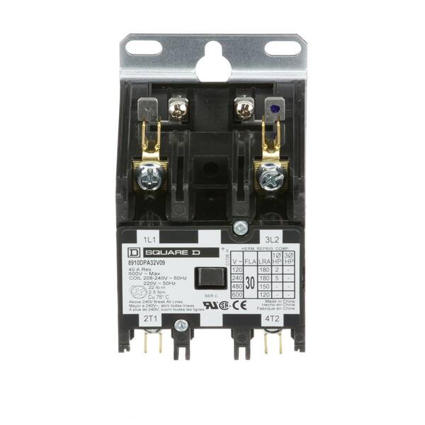 Square D 30 Amp 208/240-Volt AC 2 Pole Definite Purpose Contactor (20-Pack)