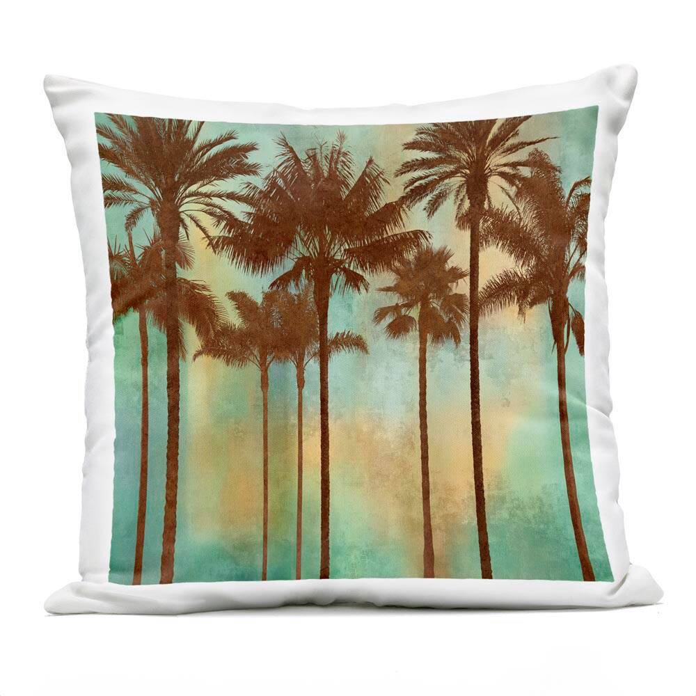 Palm Trees over Gradient Brown Square Outdoor Throw Pillow price history on PriceWatchPro