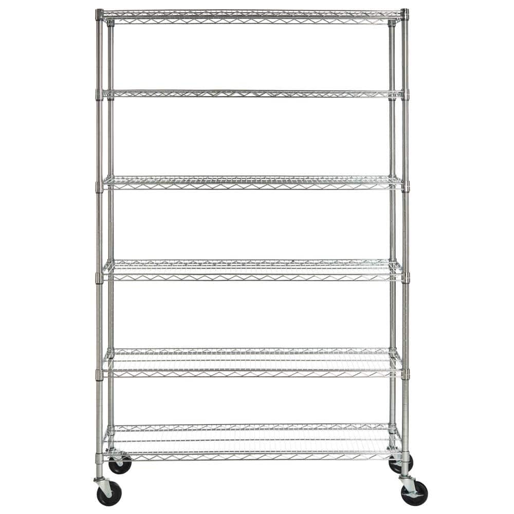 Juliet 6 Shelves Chrome Heavy Duty Decorative Shelving Rack price history on PriceWatchPro
