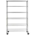 Safavieh Juliet 6 Shelves Chrome Heavy Duty Decorative Shelving Rack ...