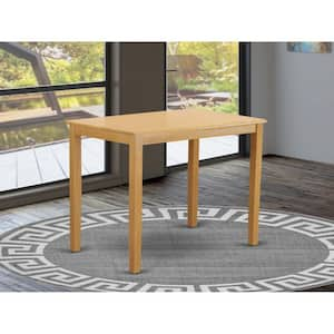 Oak Finish Wooden Top 32 in. x 54 in. 4-Leg Rectangle Dining Table - Seats 4