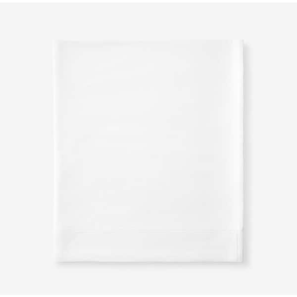 The Company Store Legacy Velvet Flannel White Solid Extra Deep Queen Flat Sheet