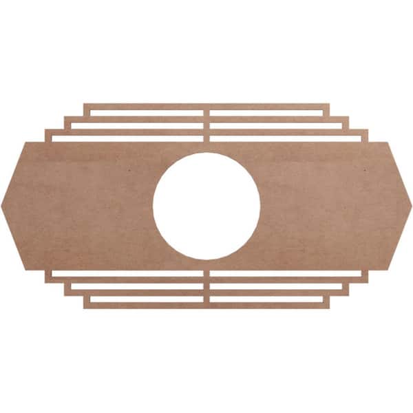 0.375 in. x 5.75 in. x 11 in. Wood Medallion Moulding