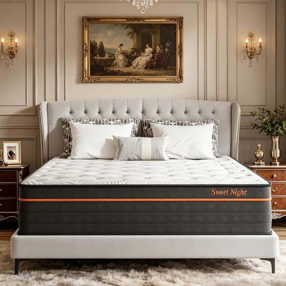 Sweet night ダブルsize Sweetnight 14 in. Medium Memory Foam Hybrid Individually Wrapped