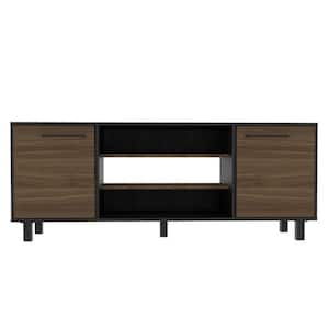 Carbon Espresso TV Stand Fits TV's up to 65 in. with Cabinet