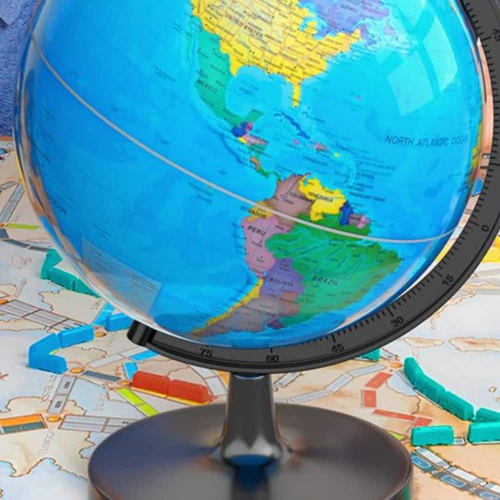13 in. x 13 in. Interactive World Globe-STEM Toy, HD Waterproof