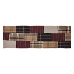 Wyatt 8 in. W. x 24 in. L Multi Plaid Quilted Patchwork Cotton Table Runner